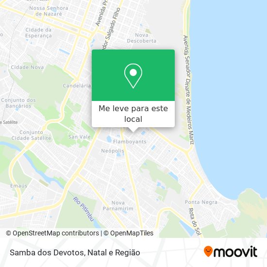 Samba dos Devotos mapa