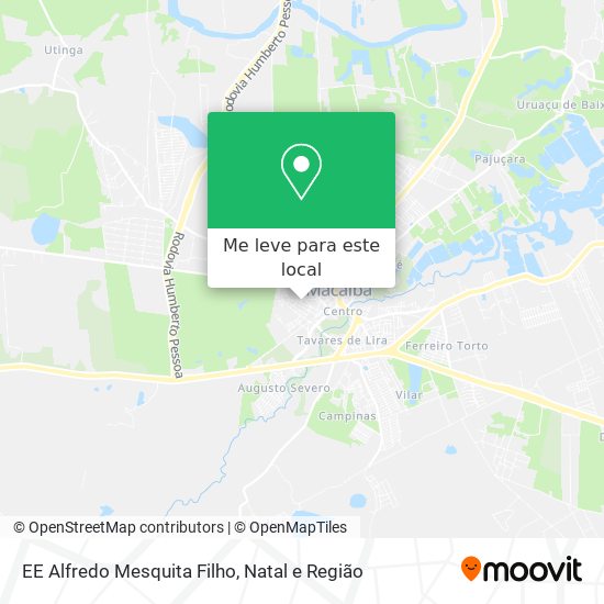 EE Alfredo Mesquita Filho mapa