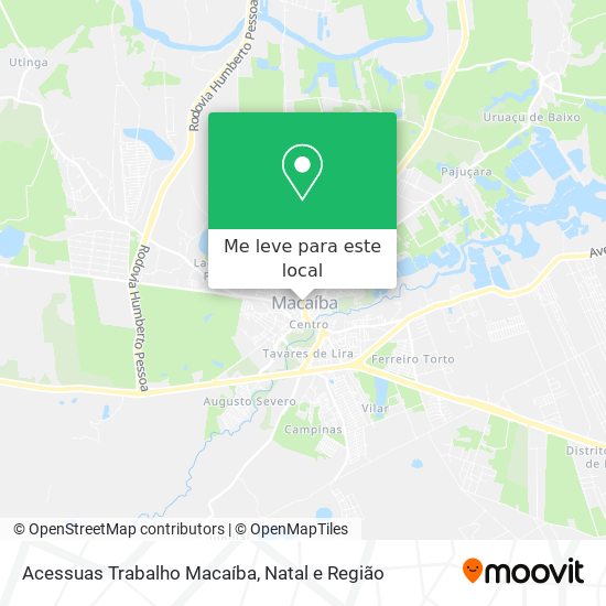 Acessuas Trabalho Macaíba mapa