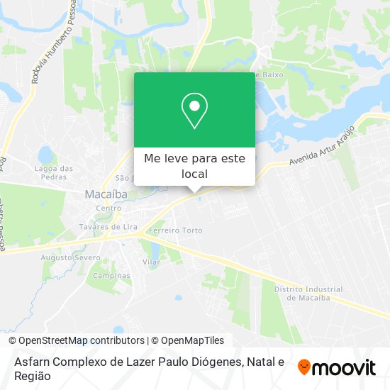 Asfarn Complexo de Lazer Paulo Diógenes mapa