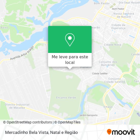 Mercadinho Bela Vista mapa