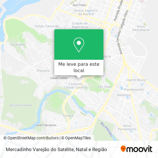 Mercadinho Varejão do Satélite mapa