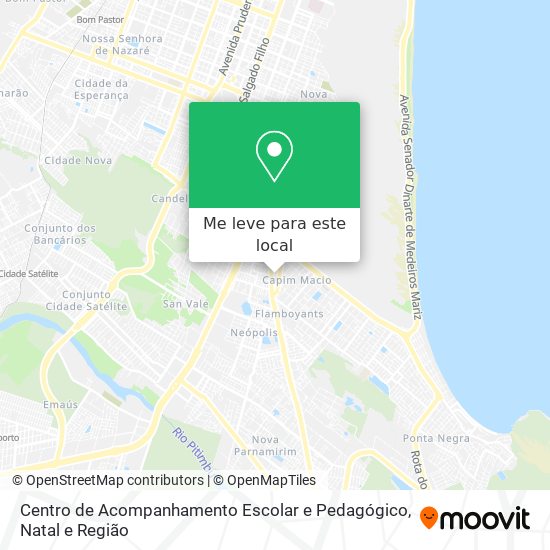 Centro de Acompanhamento Escolar e Pedagógico mapa