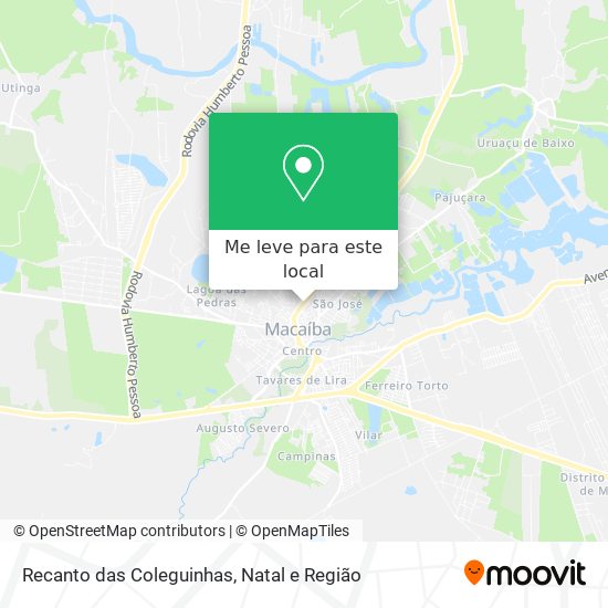 Recanto das Coleguinhas mapa