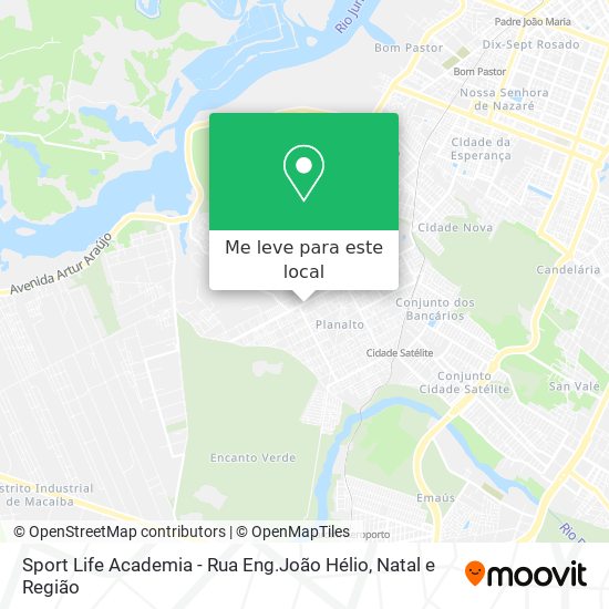 Sport Life Academia - Rua Eng.João Hélio mapa