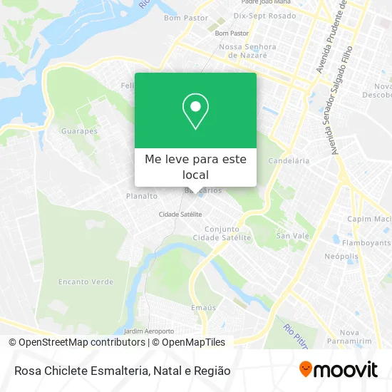 Rosa Chiclete Esmalteria mapa