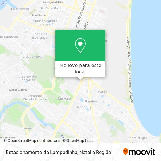 Estacionamento da Lampadinha mapa