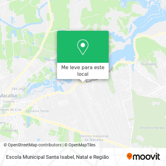 Escola Municipal Santa Isabel mapa