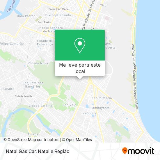 Natal Gas Car mapa