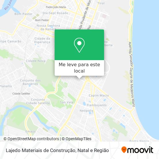 Lajedo Materiais de Construção mapa