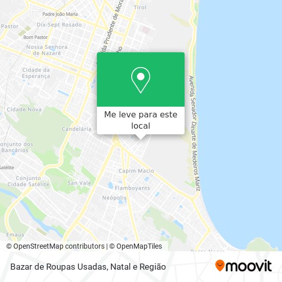 Bazar de Roupas Usadas mapa