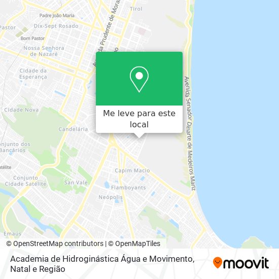 Academia de Hidroginástica Água e Movimento mapa