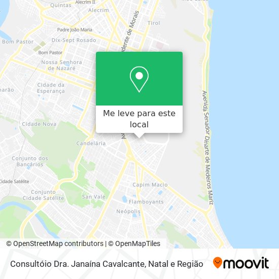 Consultóio Dra. Janaína Cavalcante mapa