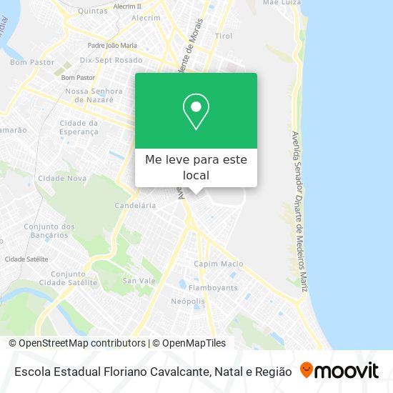 Escola Estadual Floriano Cavalcante mapa