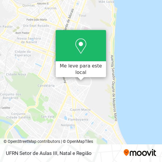 UFRN Setor de Aulas III mapa