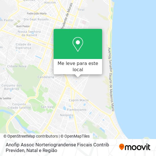 Anofip Assoc Norteriograndense Fiscais Contrib Previden mapa