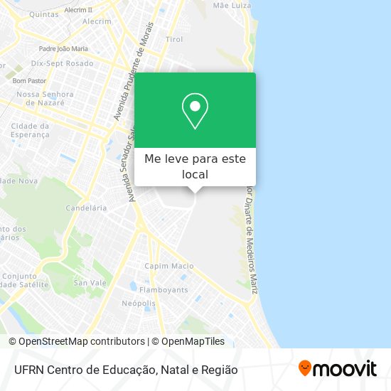 UFRN Centro de Educação mapa