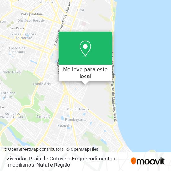Vivendas Praia de Cotovelo Empreendimentos Imobiliarios mapa