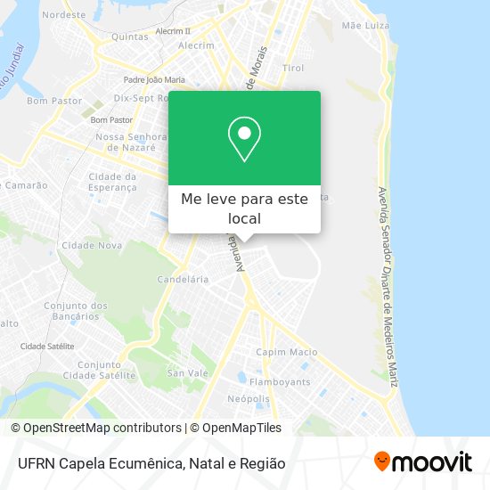 UFRN Capela Ecumênica mapa