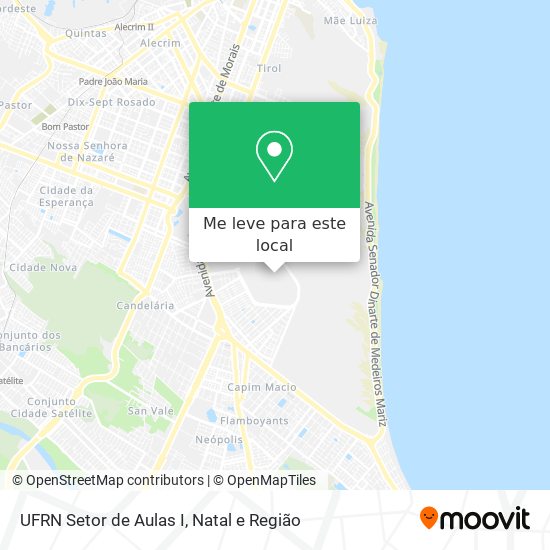 UFRN Setor de Aulas I mapa