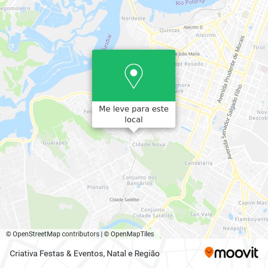 Criativa Festas & Eventos mapa