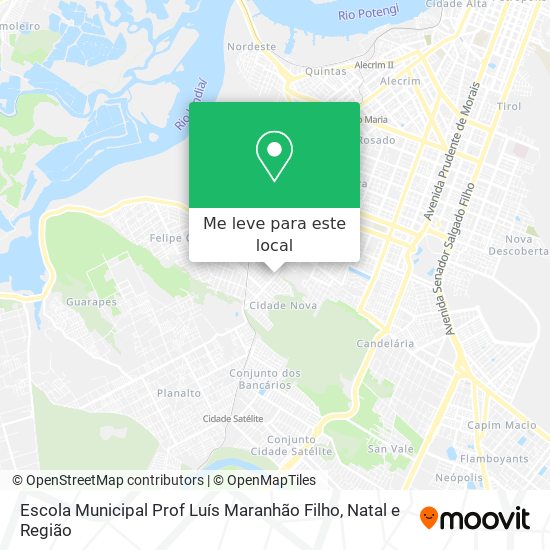 Escola Municipal Prof Luís Maranhão Filho mapa