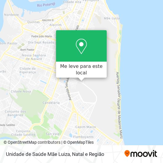 Unidade de Saúde Mãe Luiza mapa