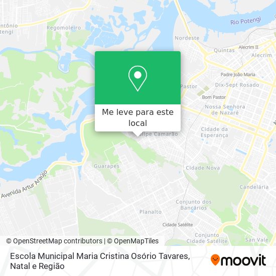 Escola Municipal Maria Cristina Osório Tavares mapa