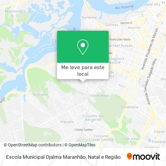 Escola Municipal Djalma Maranhão mapa