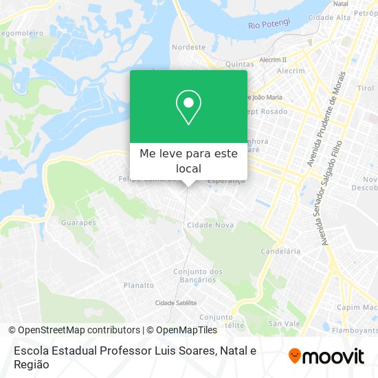 Escola Estadual Professor Luis Soares mapa