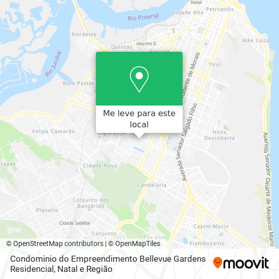Condominio do Empreendimento Bellevue Gardens Residencial mapa