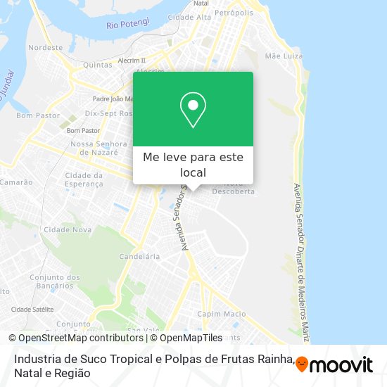 Industria de Suco Tropical e Polpas de Frutas Rainha mapa