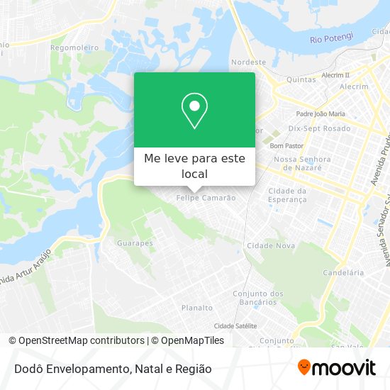 Dodô Envelopamento mapa
