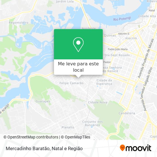 Mercadinho Baratão mapa