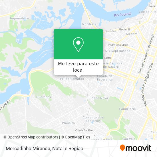 Mercadinho Miranda mapa