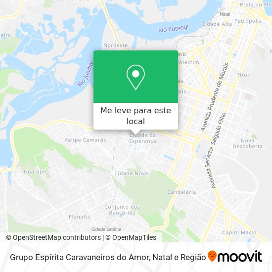 Grupo Espírita Caravaneiros do Amor mapa