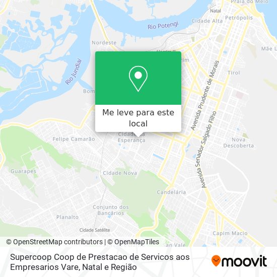 Supercoop Coop de Prestacao de Servicos aos Empresarios Vare mapa