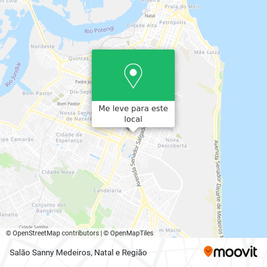 Salão Sanny Medeiros mapa