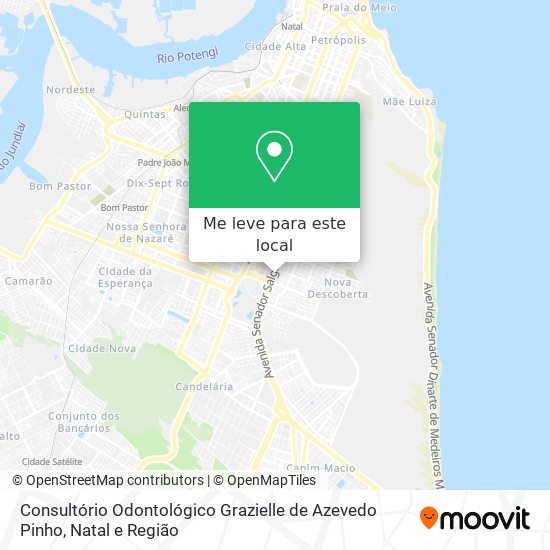 Consultório Odontológico Grazielle de Azevedo Pinho mapa