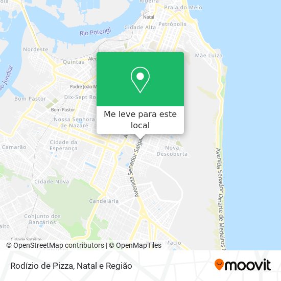 Como chegar até Rodízio de Pizza em Lagoa Nova de Ônibus ou Trem?
