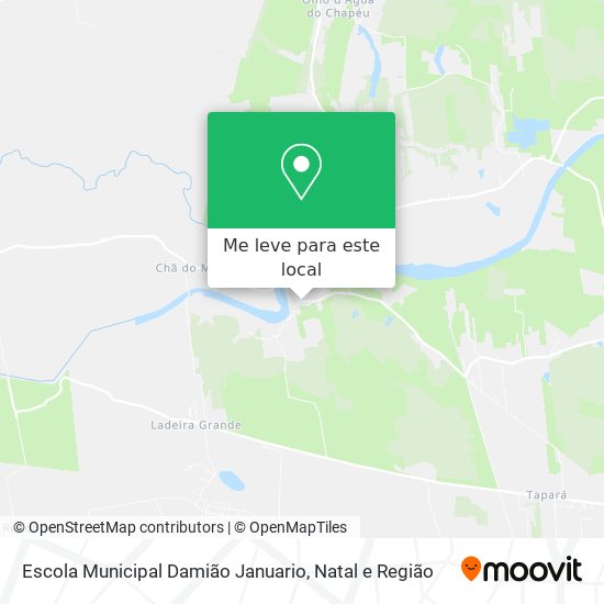 Escola Municipal Damião Januario mapa