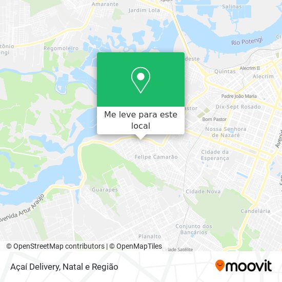 Açaí Delivery mapa