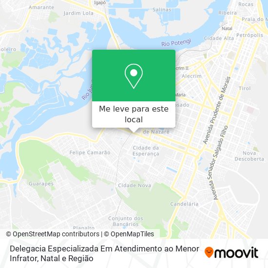 Delegacia Especializada Em Atendimento ao Menor Infrator mapa