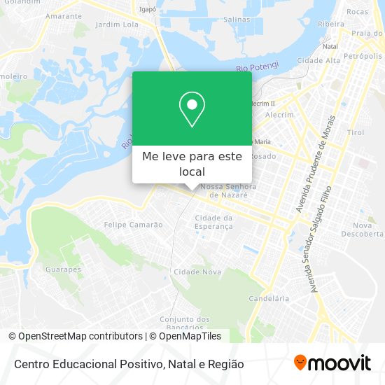 Centro Educacional Positivo mapa