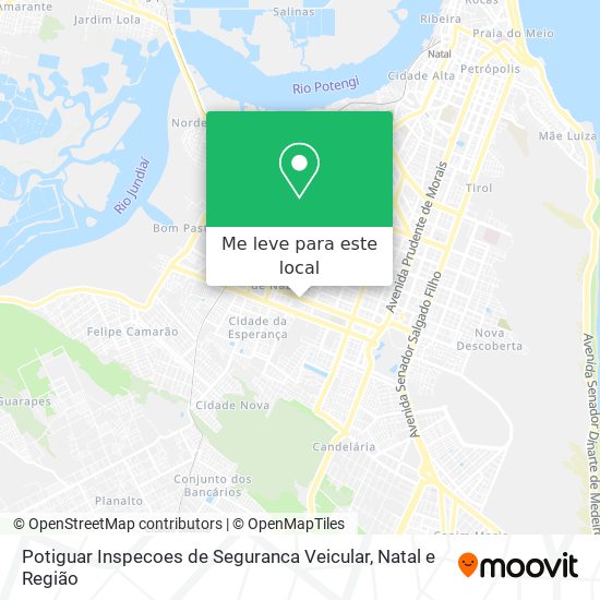 Potiguar Inspecoes de Seguranca Veicular mapa