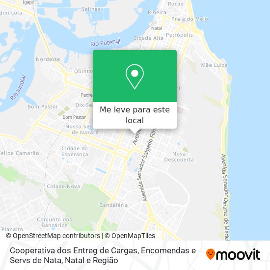 Cooperativa dos Entreg de Cargas, Encomendas e Servs de Nata mapa