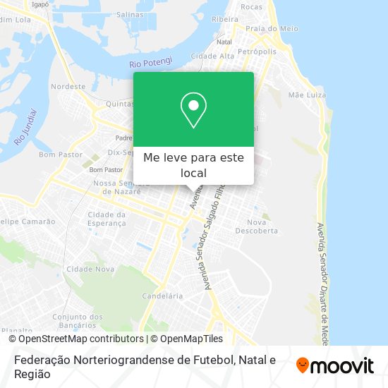 Federação Norteriograndense de Futebol mapa