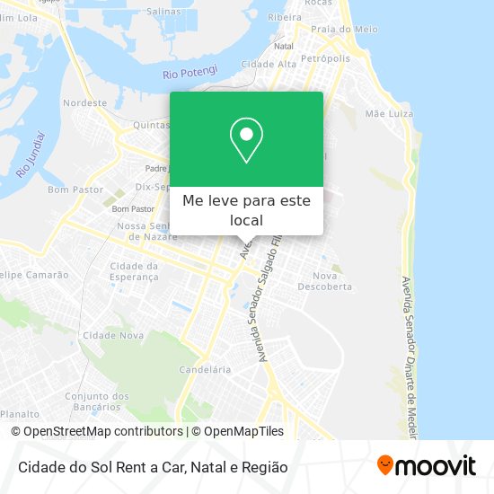 Cidade do Sol Rent a Car mapa