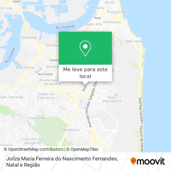 Joilza Maria Ferreira do Nascimento Fernandes mapa