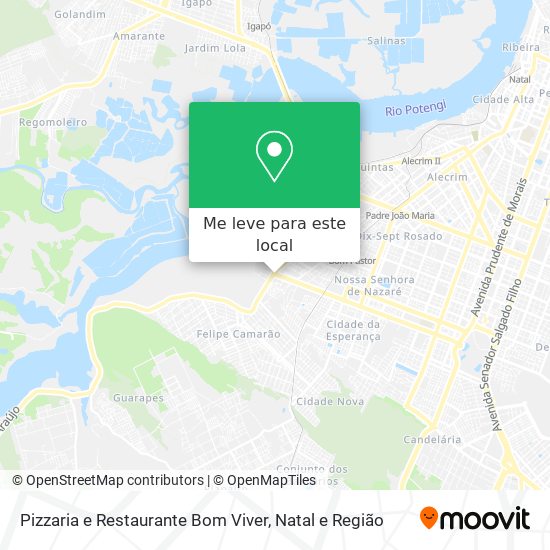 Pizzaria e Restaurante Bom Viver mapa